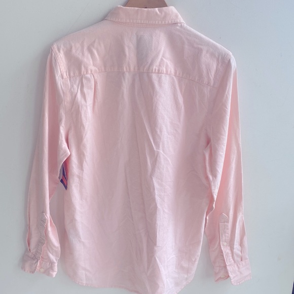 (A6) St. John’s Bay Pink Soft wash Cotten button down unisex, Size Small, NWT - Picture 5 of 6